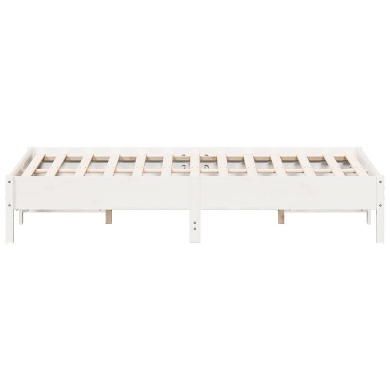 Casa si Gradina - Mobilier - Paturi si accesorii - Paturi - Cadru de pat, alb, 150x200 cm, lemn masiv de pin - Infinity.ro