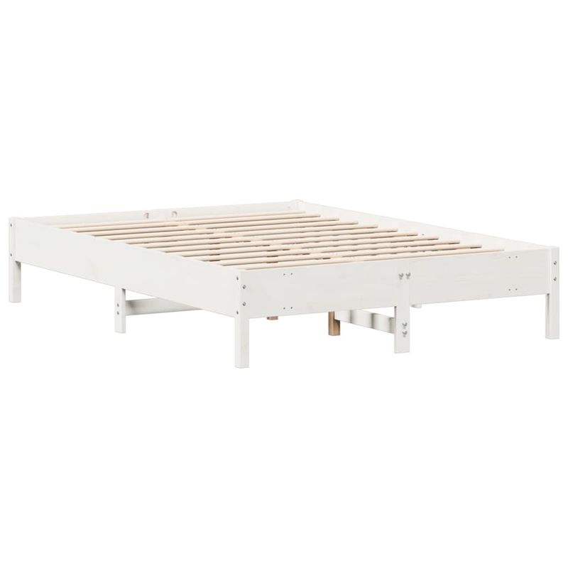 Casa si Gradina - Mobilier - Paturi si accesorii - Paturi - Cadru de pat, alb, 150x200 cm, lemn masiv de pin - Infinity.ro