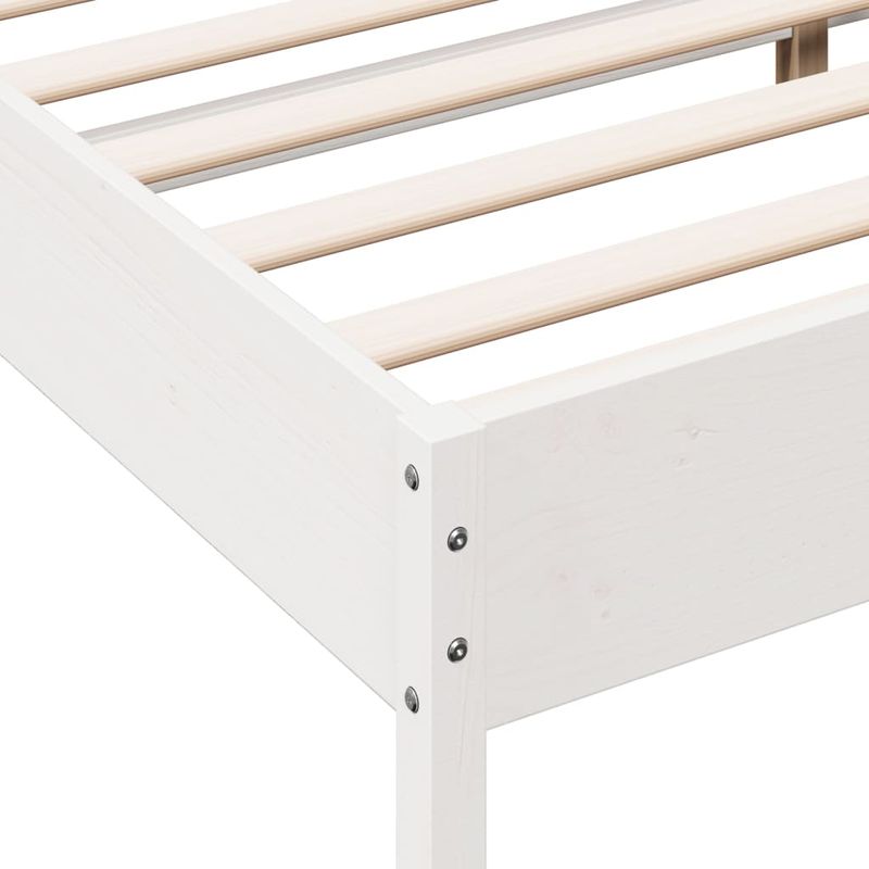 Casa si Gradina - Mobilier - Paturi si accesorii - Paturi - Cadru de pat, alb, 150x200 cm, lemn masiv de pin - Infinity.ro