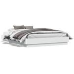 Casa si Gradina - Mobilier - Paturi si accesorii - Paturi - Cadru de pat, alb, 120x190 cm, lemn prelucrat - Infinity.ro
