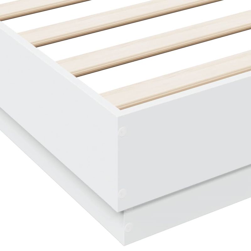 Casa si Gradina - Mobilier - Paturi si accesorii - Paturi - Cadru de pat, alb, 120x190 cm, lemn prelucrat - Infinity.ro