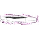 Casa si Gradina - Mobilier - Paturi si accesorii - Paturi - Cadru de pat, alb, 120x190 cm, lemn prelucrat - Infinity.ro