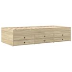 Casa si Gradina - Mobilier - Paturi si accesorii - Paturi - Cadru pat cu sertare, stejar sonoma, 90x200 cm, lemn prelucrat - Infinity.ro