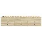Casa si Gradina - Mobilier - Paturi si accesorii - Paturi - Cadru pat cu sertare, stejar sonoma, 90x200 cm, lemn prelucrat - Infinity.ro