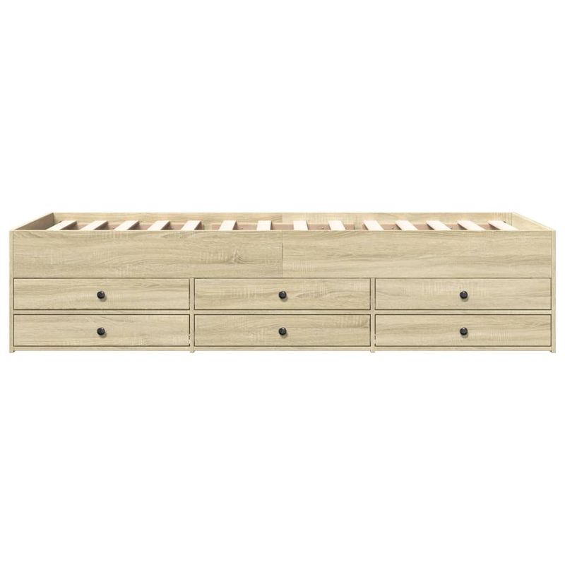 Casa si Gradina - Mobilier - Paturi si accesorii - Paturi - Cadru pat cu sertare, stejar sonoma, 90x200 cm, lemn prelucrat - Infinity.ro