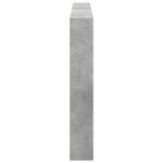 Casa si Gradina - Mobilier - Paturi si accesorii - Accesorii paturi - Tablie de pat cu dulap si LED, gri beton, 180x17x102 cm - Infinity.ro
