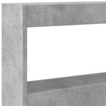Casa si Gradina - Mobilier - Paturi si accesorii - Accesorii paturi - Tablie de pat cu dulap si LED, gri beton, 180x17x102 cm - Infinity.ro