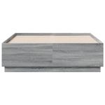 Casa si Gradina - Mobilier - Paturi si accesorii - Paturi - Cadru de pat cu LED, gri sonoma, 135x190 cm, lemn prelucrat - Infinity.ro