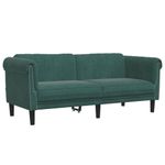 Casa si Gradina - Mobilier - Canapele si coltare - Canapele - Canapea cu 2 locuri, verde inchis, catifea - Infinity.ro