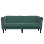 Casa si Gradina - Mobilier - Canapele si coltare - Canapele - Canapea cu 2 locuri, verde inchis, catifea - Infinity.ro