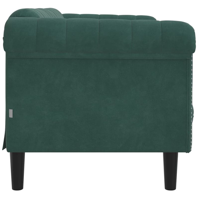 Casa si Gradina - Mobilier - Canapele si coltare - Canapele - Canapea cu 2 locuri, verde inchis, catifea - Infinity.ro