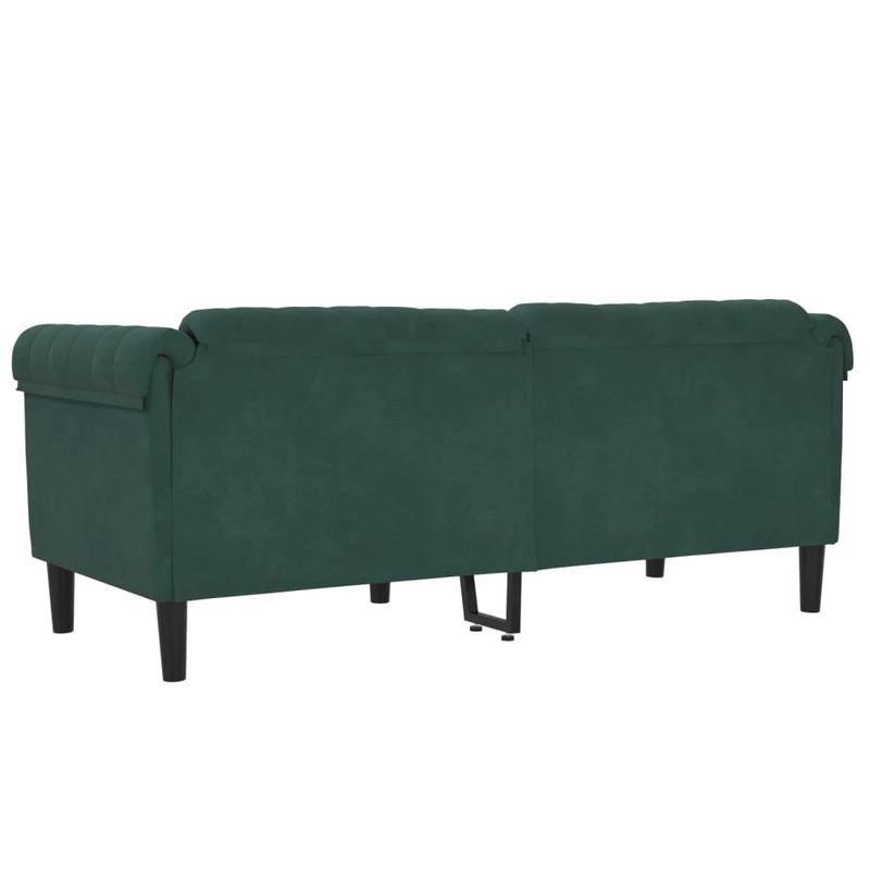 Casa si Gradina - Mobilier - Canapele si coltare - Canapele - Canapea cu 2 locuri, verde inchis, catifea - Infinity.ro