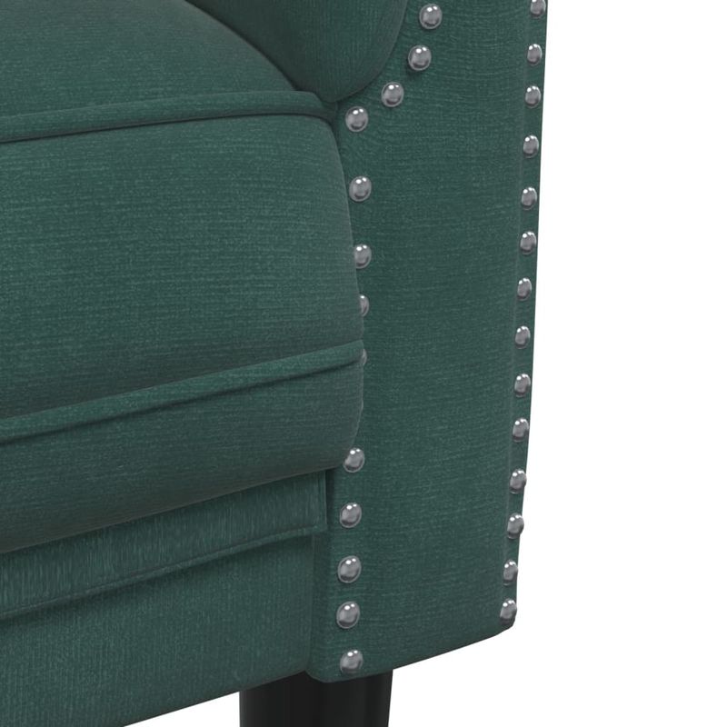 Casa si Gradina - Mobilier - Canapele si coltare - Canapele - Canapea cu 2 locuri, verde inchis, catifea - Infinity.ro