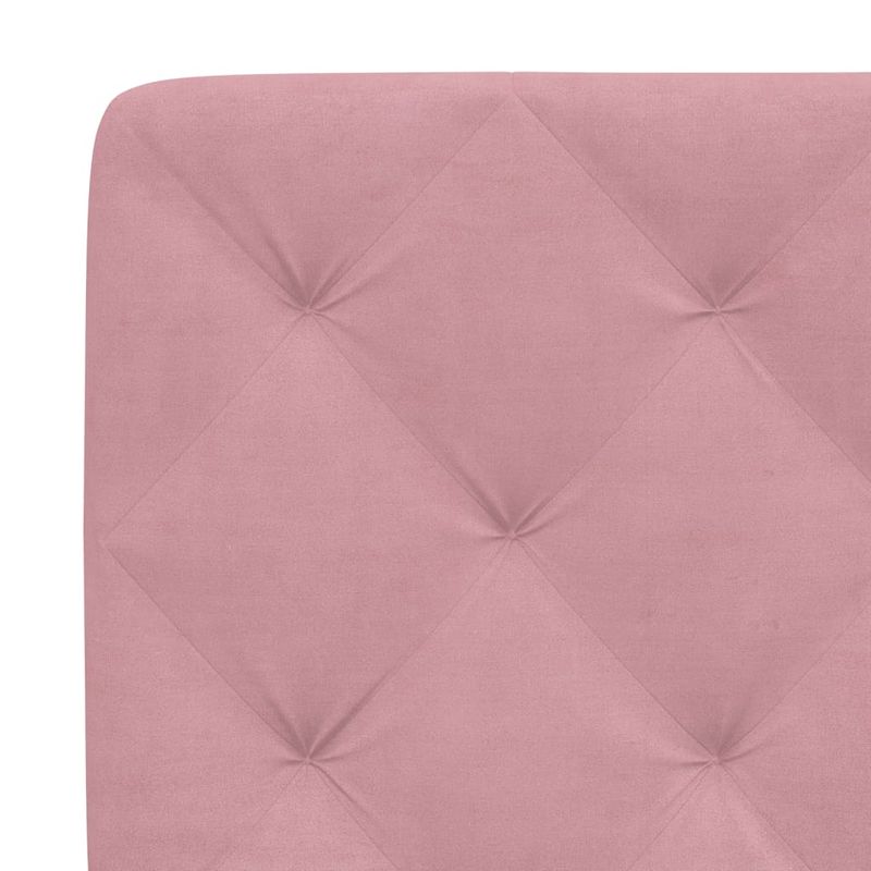 Casa si Gradina - Mobilier - Paturi si accesorii - Paturi - Cadru de pat cu lumini LED, roz, 200x200 cm, catifea - Infinity.ro