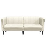 Casa si Gradina - Mobilier - Canapele si coltare - Canapele - Canapea cu 2 locuri, crem, catifea - Infinity.ro