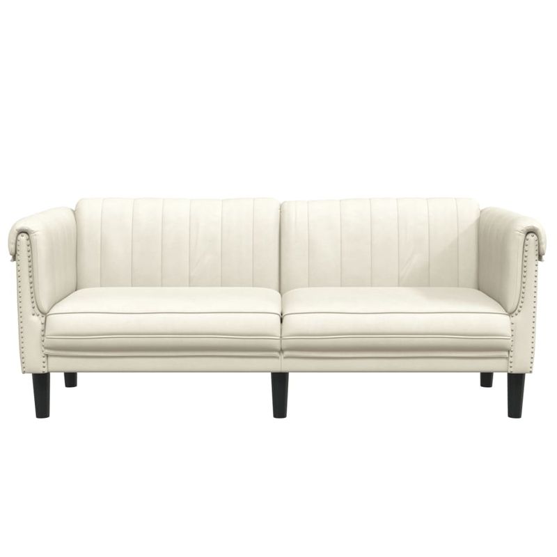 Casa si Gradina - Mobilier - Canapele si coltare - Canapele - Canapea cu 2 locuri, crem, catifea - Infinity.ro