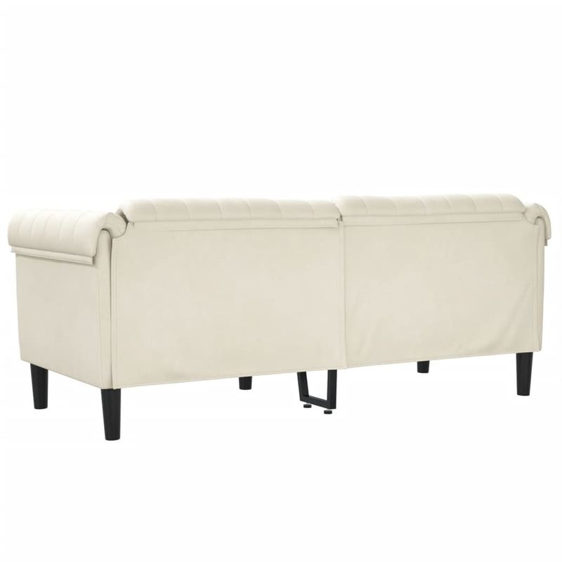 Casa si Gradina - Mobilier - Canapele si coltare - Canapele - Canapea cu 2 locuri, crem, catifea - Infinity.ro