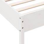 Casa si Gradina - Mobilier - Paturi si accesorii - Paturi - Cadru de pat cu tablie, alb, 75x190 cm, lemn masiv de pin - Infinity.ro
