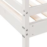 Casa si Gradina - Mobilier - Paturi si accesorii - Paturi - Pat supraetajat, 90x200/140x200 cm, alb, lemn masiv de pin - Infinity.ro