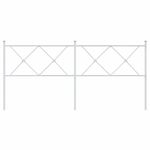 Casa si Gradina - Mobilier - Paturi si accesorii - Accesorii paturi - Tablie de pat metalica, alb, 180 cm - Infinity.ro