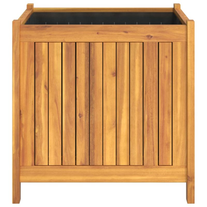 Casa si Gradina - Gradinarit si plante - Plante si ghivece - Ghivece si suporturi - Jardiniera de gradina cu captuseala, 50x50x50 cm, lemn acacia - Infinity.ro