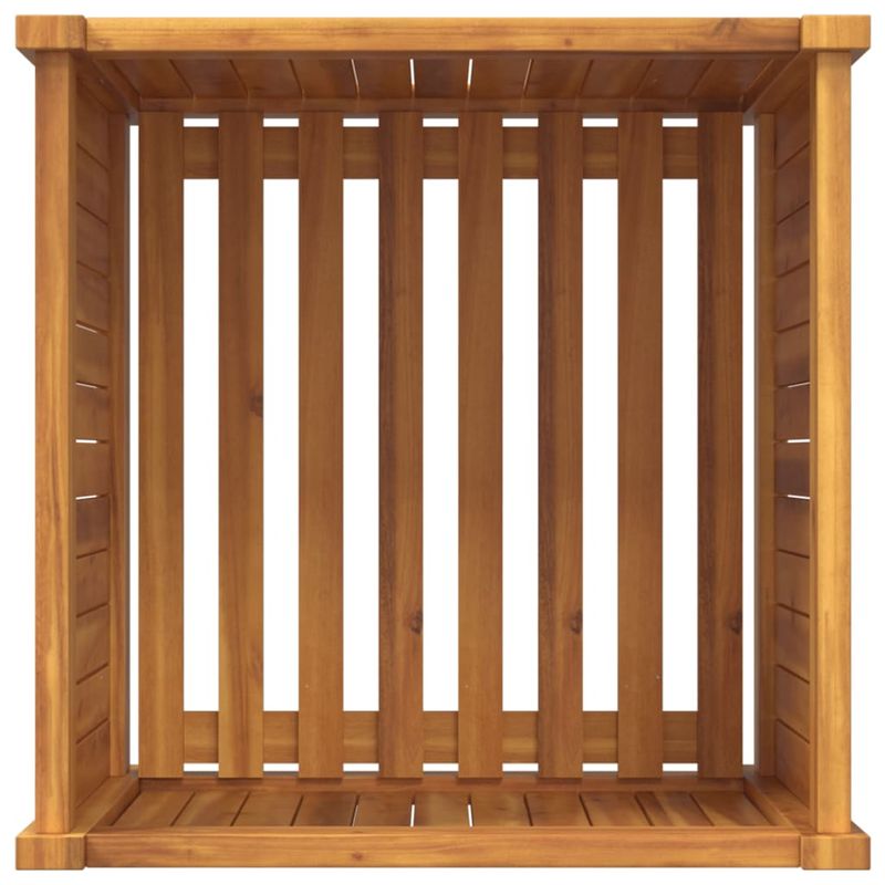 Casa si Gradina - Gradinarit si plante - Plante si ghivece - Ghivece si suporturi - Jardiniera de gradina cu captuseala, 50x50x50 cm, lemn acacia - Infinity.ro