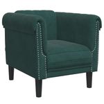 Casa si Gradina - Mobilier - Seturi de mobilier - Seturi living - Set de canapele, 3 piese, verde inchis, catifea - Infinity.ro
