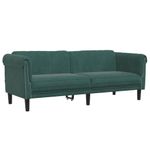 Casa si Gradina - Mobilier - Seturi de mobilier - Seturi living - Set de canapele, 3 piese, verde inchis, catifea - Infinity.ro