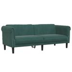 Casa si Gradina - Mobilier - Seturi de mobilier - Seturi living - Set de canapele, 3 piese, verde inchis, catifea - Infinity.ro