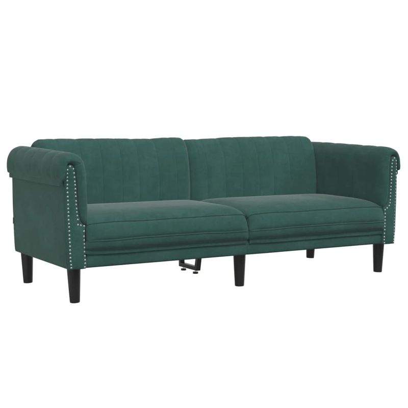 Casa si Gradina - Mobilier - Seturi de mobilier - Seturi living - Set de canapele, 3 piese, verde inchis, catifea - Infinity.ro
