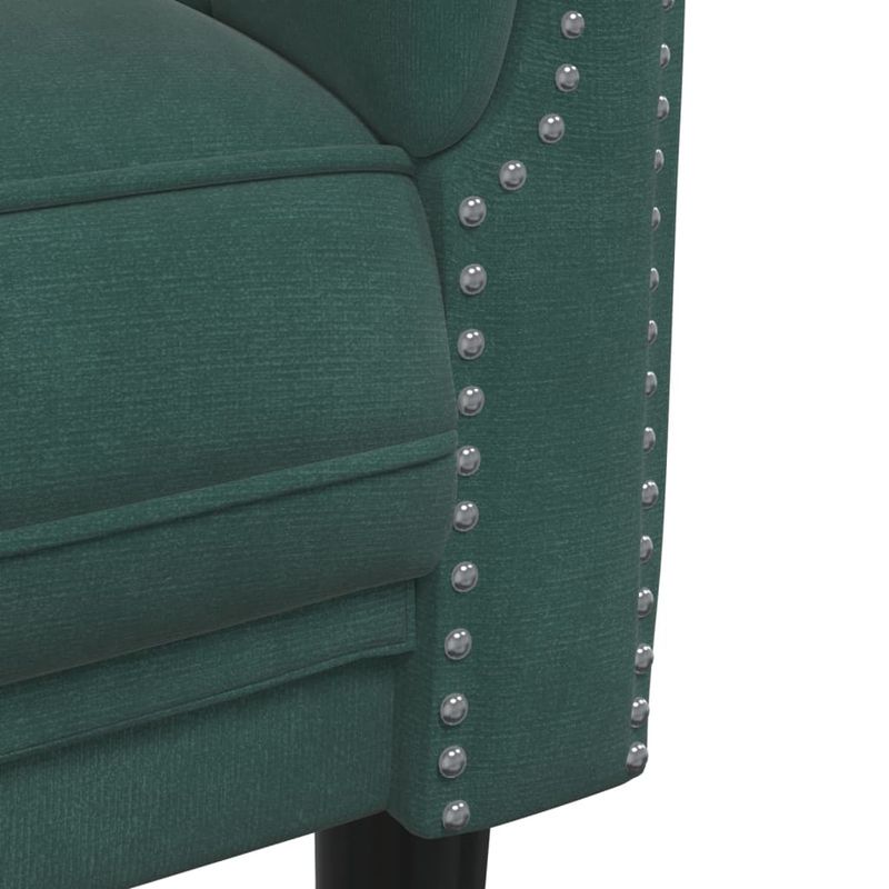 Casa si Gradina - Mobilier - Seturi de mobilier - Seturi living - Set de canapele, 3 piese, verde inchis, catifea - Infinity.ro