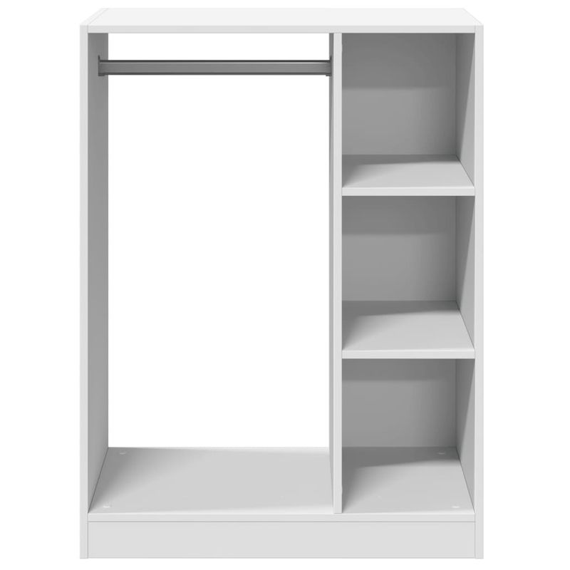 Casa si Gradina - Mobilier - Organizare si depozitare - Cuiere - Dulap, alb, 77x48x102 cm, lemn prelucrat, model cu tijă - Infinity.ro