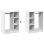 Casa si Gradina - Mobilier - Organizare si depozitare - Cuiere - Dulap, alb, 77x48x102 cm, lemn prelucrat, model cu tijă - Infinity.ro