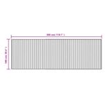 Casa si Gradina - Textile si covoare - Covoare - Covoare casa - Covor dreptunghiular, natural deschis, 100x300 cm, bambus - Infinity.ro