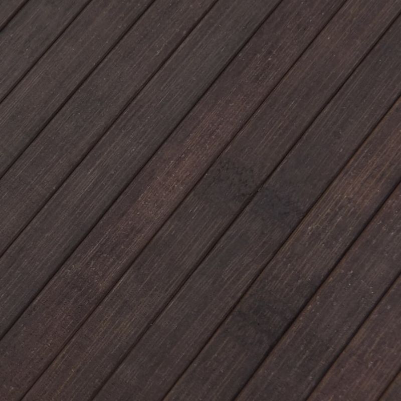 Casa si Gradina - Textile si covoare - Covoare - Covoare casa - Covor dreptunghiular, maro inchis, 80x100 cm, bambus - Infinity.ro