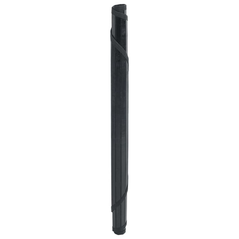 Casa si Gradina - Textile si covoare - Covoare - Covoare casa - Covor rotund, negru, 60 cm, bambus - Infinity.ro