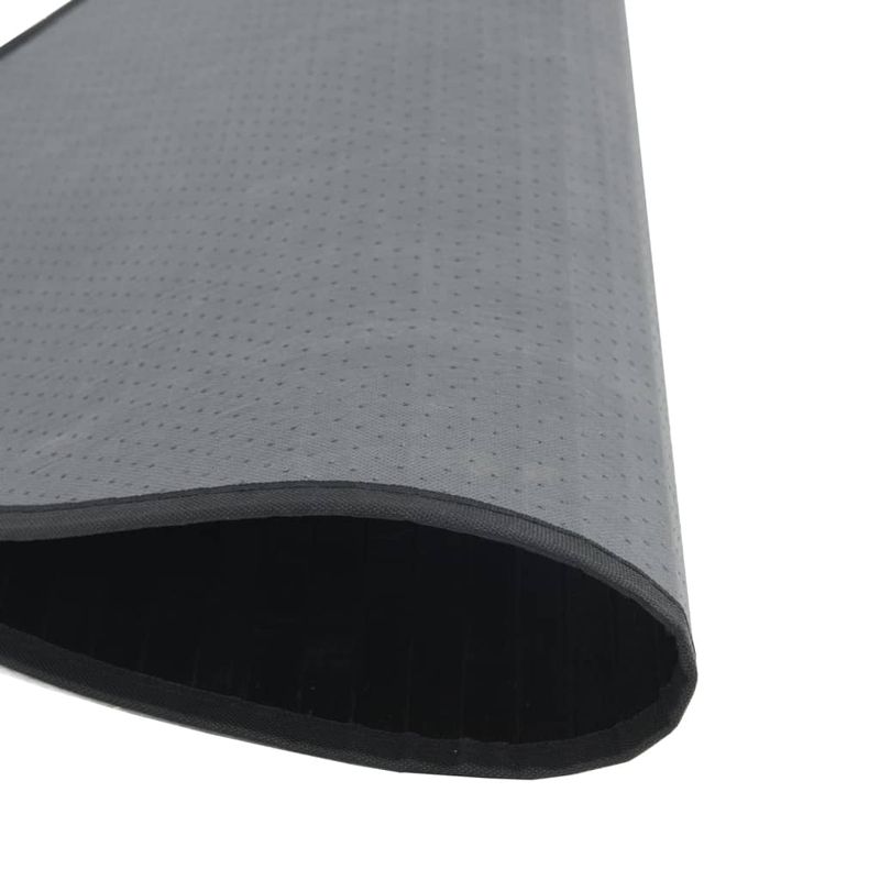 Casa si Gradina - Textile si covoare - Covoare - Covoare casa - Covor rotund, negru, 60 cm, bambus - Infinity.ro