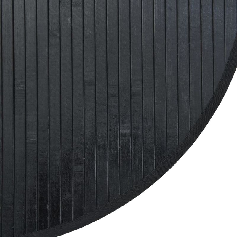 Casa si Gradina - Textile si covoare - Covoare - Covoare casa - Covor rotund, negru, 60 cm, bambus - Infinity.ro
