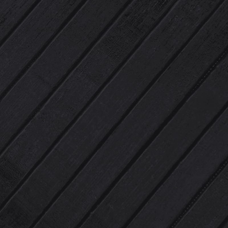 Casa si Gradina - Textile si covoare - Covoare - Covoare casa - Covor rotund, negru, 60 cm, bambus - Infinity.ro