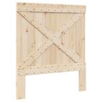 Casa si Gradina - Mobilier - Paturi si accesorii - Paturi - Cadru de pat cu tablie, 90x200 cm, lemn masiv de pin, model with cross headboard - Infinity.ro