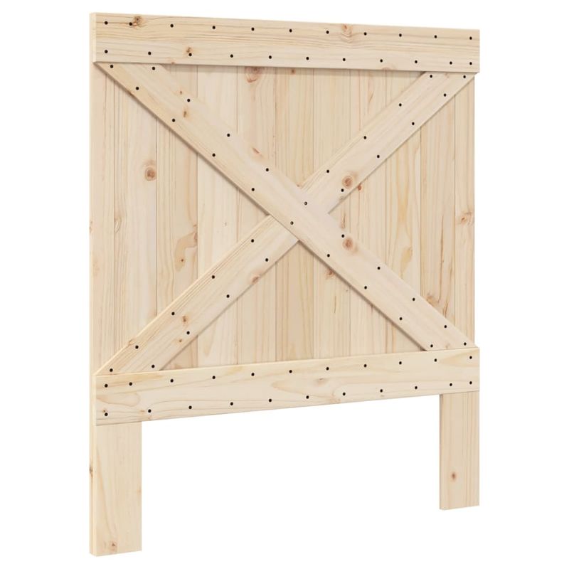 Casa si Gradina - Mobilier - Paturi si accesorii - Paturi - Cadru de pat cu tablie, 90x200 cm, lemn masiv de pin, model with cross headboard - Infinity.ro