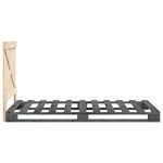 Casa si Gradina - Mobilier - Paturi si accesorii - Paturi - Cadru de pat cu tablie, 90x200 cm, lemn masiv de pin, model with cross headboard - Infinity.ro