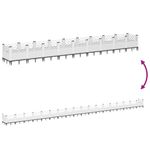 Casa si Gradina - Gradinarit si plante - Plante si ghivece - Ghivece si suporturi - Jardiniera de gradina cu tarusi, alb, 363,5x43,5x43,5 cm, PP - Infinity.ro