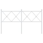 Casa si Gradina - Mobilier - Paturi si accesorii - Accesorii paturi - Tablie de pat metalica, alb, 150 cm - Infinity.ro