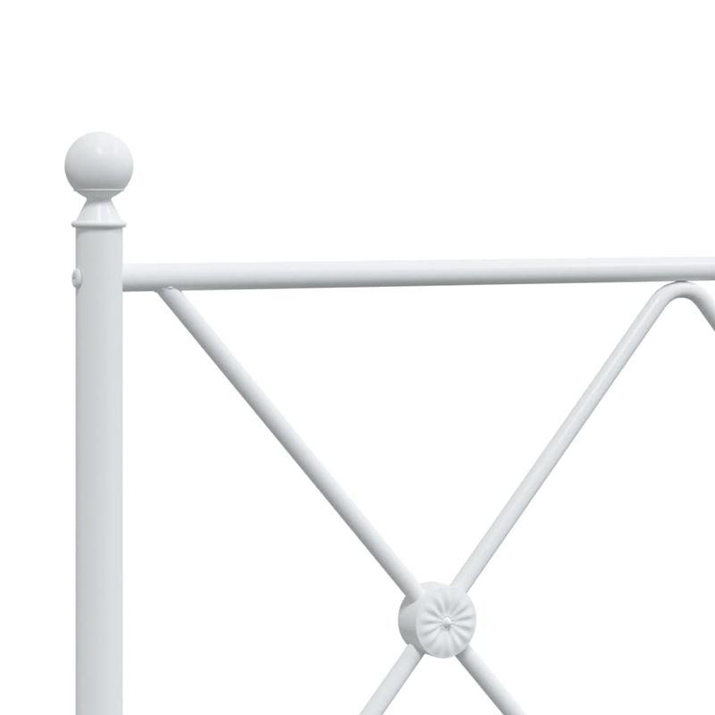 Casa si Gradina - Mobilier - Paturi si accesorii - Accesorii paturi - Tablie de pat metalica, alb, 150 cm - Infinity.ro