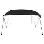 Auto si Moto - Ambarcatiuni - Accesorii ambarcatiuni - Parasolar barca Bimini cu 4 arcuri, negru, 243x250x131 cm - Infinity.ro