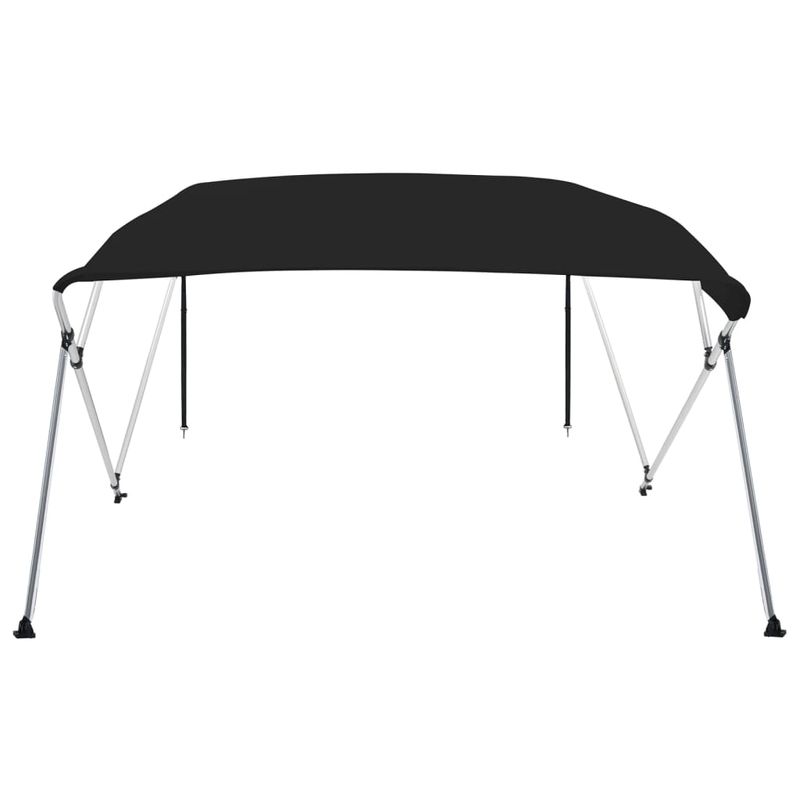 Auto si Moto - Ambarcatiuni - Accesorii ambarcatiuni - Parasolar barca Bimini cu 4 arcuri, negru, 243x250x131 cm - Infinity.ro