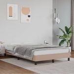 Casa si Gradina - Mobilier - Paturi si accesorii - Paturi - Cadru de pat, cappuccino, 120x190 cm, piele ecologica - Infinity.ro