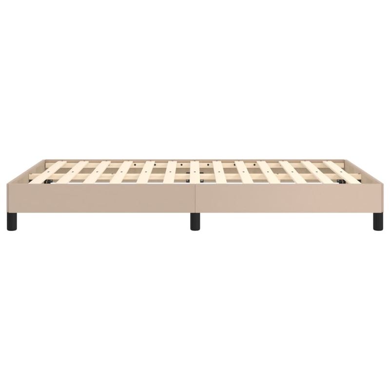 Casa si Gradina - Mobilier - Paturi si accesorii - Paturi - Cadru de pat, cappuccino, 120x190 cm, piele ecologica - Infinity.ro