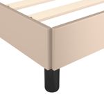 Casa si Gradina - Mobilier - Paturi si accesorii - Paturi - Cadru de pat, cappuccino, 120x190 cm, piele ecologica - Infinity.ro